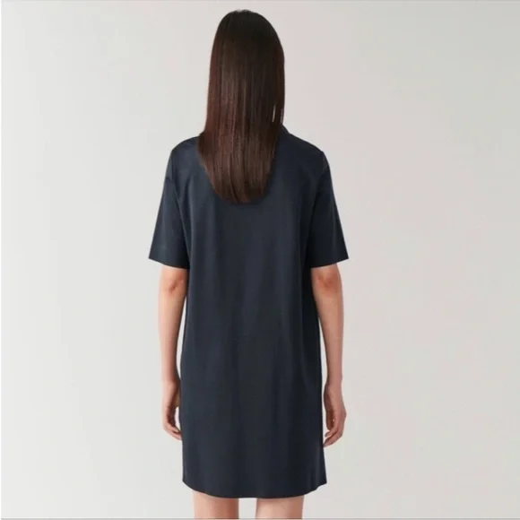 COS Boxy Mock Neck Dress - Picture 3 of 11